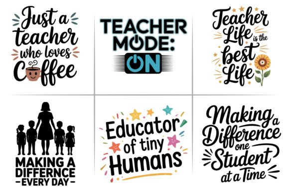 Evaluating the Cool Teacher Typography Design Template for Professional POD Applications