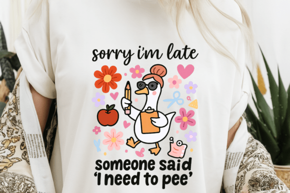 Funny Teacher Goose PNG for Sublimation: A Practical Design Review