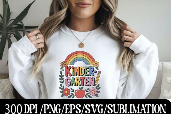 Kindergarten Rainbow Apple Design for K: A Vibrant Solution for Classroom Engagement