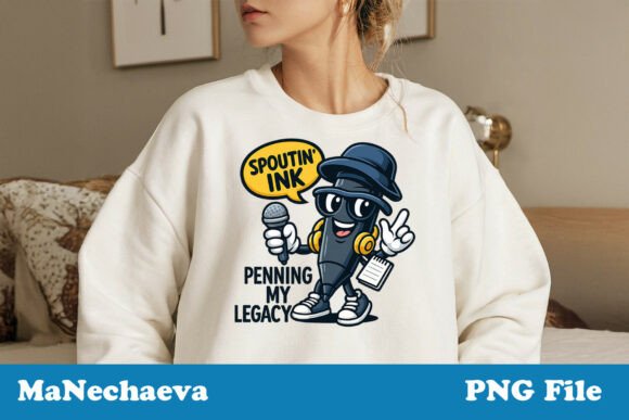Pen Rapper School Sublimation PNG: Drop the Beat