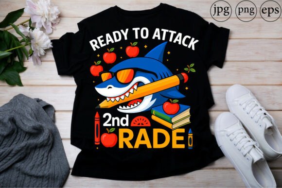 Ready to Attack 2nd Grade Funny Shark: A Creative Solution for Back-to-School Memories