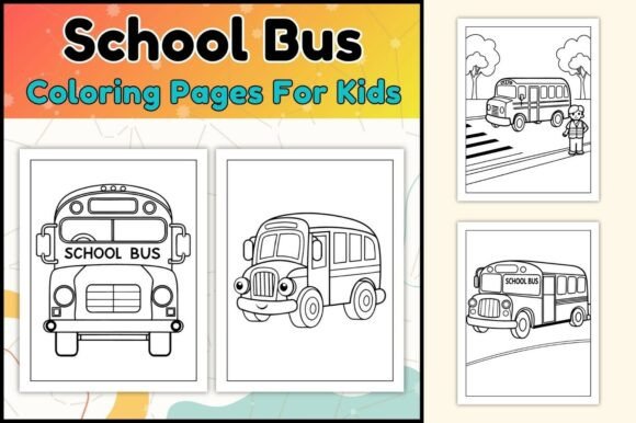 School Bus Coloring Pages for Kids