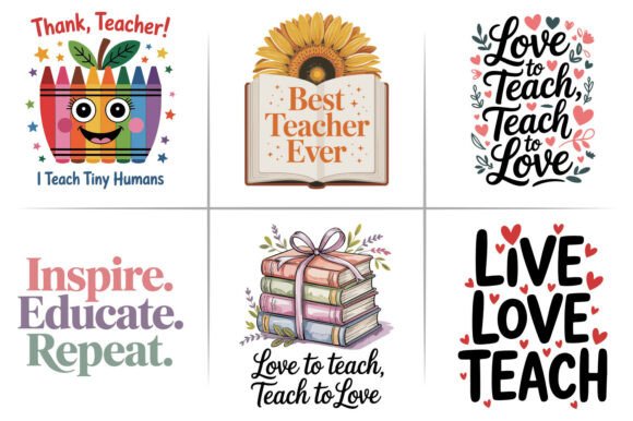 Teacher, Teach Typography PNG Design Set: A Comprehensive Evaluation
